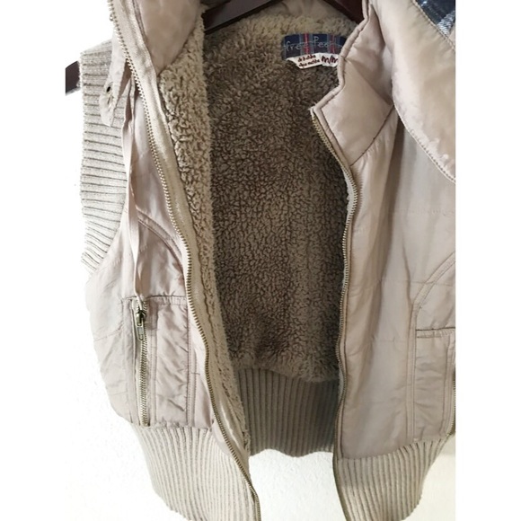 Free People Taupe Puffer Vest - Picture 2 of 4